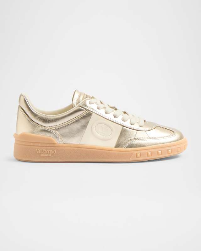 Upvillage Metallic Low-Top Sneakers